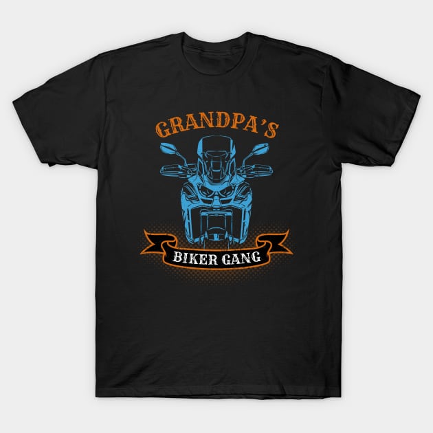 Grandpa's Biker Gang Father's Day T-Shirt by DwiRetnoArt99